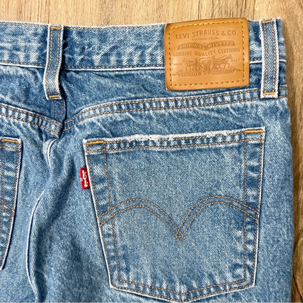 Levi’s Premium Womens Jean Wedgie Icon Athens Asleep Blue High Rise Sz 28 - Picture 10 of 12